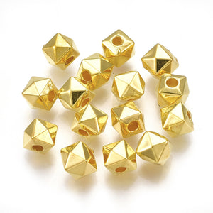 Acryl kraal cube goud