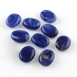 Acryl kraal gemstone look medium blue