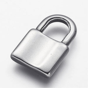 Bedel RVS lock zilver Bedel RVS lock zilver