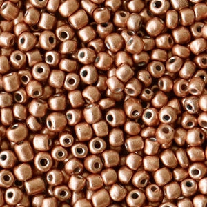 Rocailles Copper brown metallic 2mm