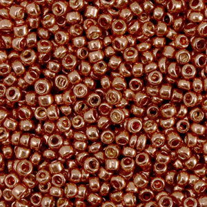 Rocailles Metallic shine rosegold 2mm