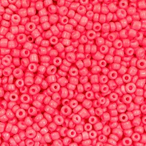 Rocailles Neon coral red 2mm