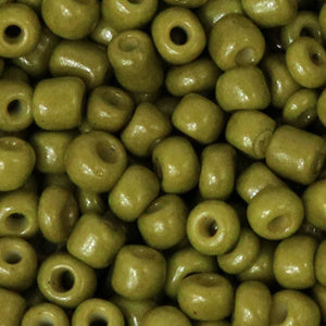 Rocailles Olive green 4mm