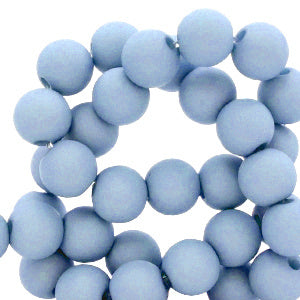 Acryl kralen mat Carolina blue 4mm