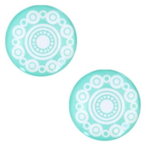 Cabochon turquoise green 12mm