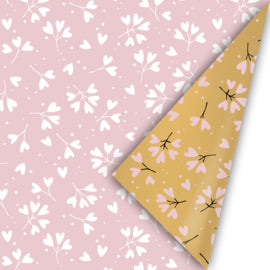 Cadeaupapier Inspired by Nature Falling in Love roze wit
