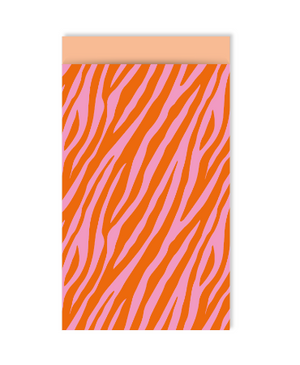 Cadeauzakje Zebra Pink Orange