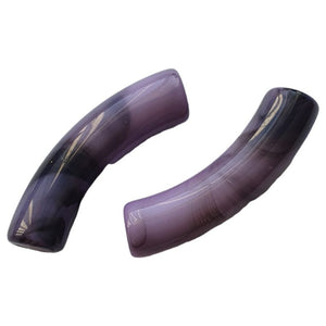Curved Tube Kraal Black Marble Purple