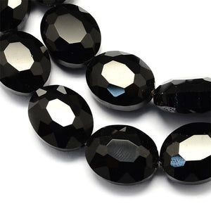 Glaskraal crystal black 16mm