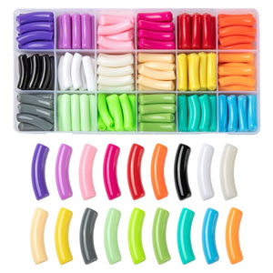 Kralenbox met tube kralen in 18 kleuren DIY set