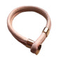 Leather bracelet roze rose