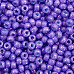 Miyuki rocailles 8/0 Opaque dyed bright purple 8-1477