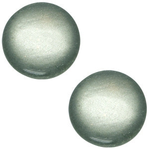 Polaris cabochon soft tone 20mm shiny Green grey