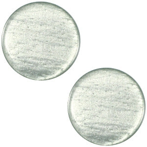 Polaris cabochon soft tone plat 20mm shiny Green grey