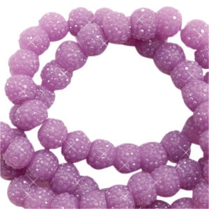 Sparkling beads 6mm Lavender Purple