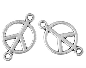Tussenzetsel peace zilver