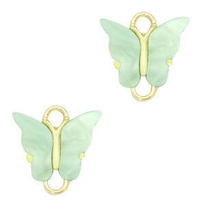 Tussenzetsel vlinder Gold-light green
