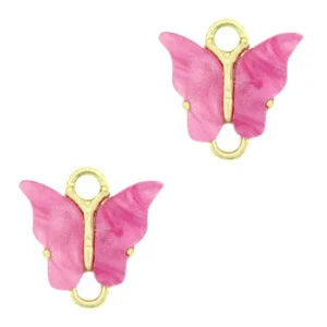 Tussenzetsel vlinder Gold-pink