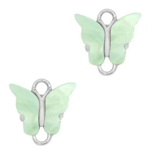 Tussenzetsel vlinder Silver-light green