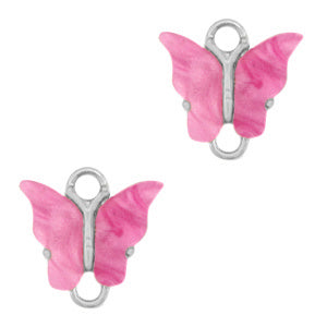 Tussenzetsel vlinder Silver-pink