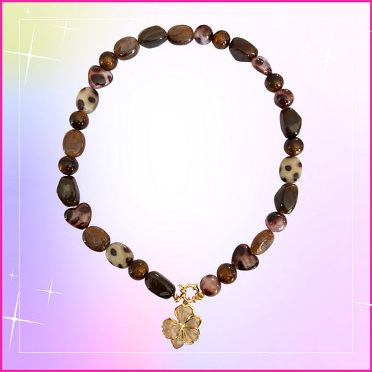 DIY Kralenketting Luipaard Bloem