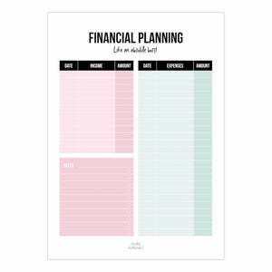 A5 Noteblock Financial Planning