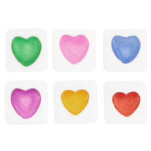 Acryl Hartjes Kralen Vierkant summer White-multicolour