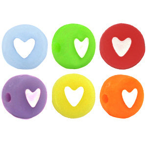 Acryl Hartjes Kralen Multi colour