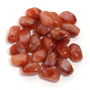 Acryl kraal langwerpige nugget 21mm brown