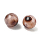 Acryl kraal rond 14mm luipaard bruin