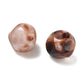 Acryl kraal round nuggets 16mm luipaard bruin
