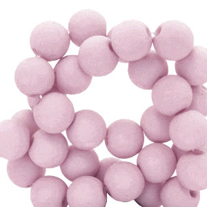 Acryl kralen mat Vintage lilac 6mm
