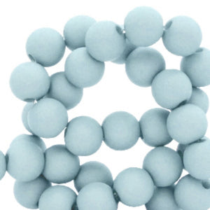 Acryl kralen mat Winter Blue 6mm