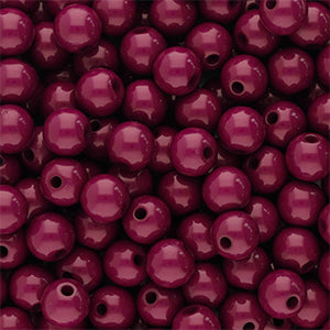 Acryl kralen shiny Burgundy brown 8mm