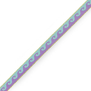 Armband lint met tekst golven Blue-purple