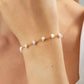 Armband verswater parel chained RVS