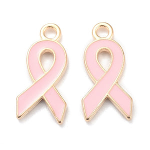 Bedel Awareness Ribbon Licht Roze-Goud