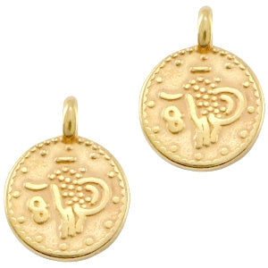 Bedel DQ metaal muntje Goud (nikkelvrij)