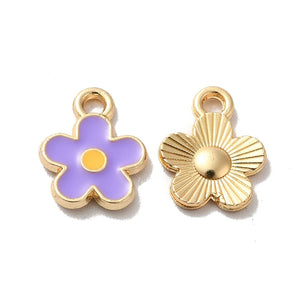 Bedel Enamel Bloem Paars