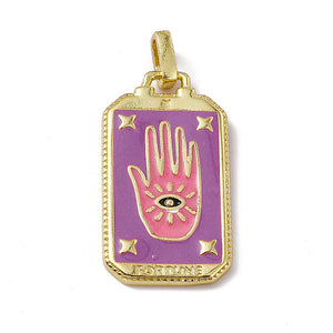 Bedel Enamel Tarot Palm Paars