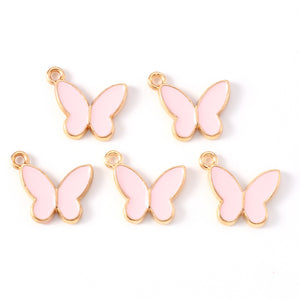 Bedel Enamel butterfly roze