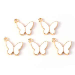Bedel Enamel butterfly wit