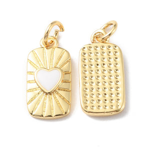 Bedel Enamel hart 18K Goud