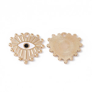 Bedel Enamel hart lucky eye wit