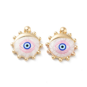 Bedel Enamel lipje lucky eye with sun