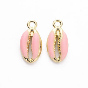 Bedel Kauri schelp Roze goud