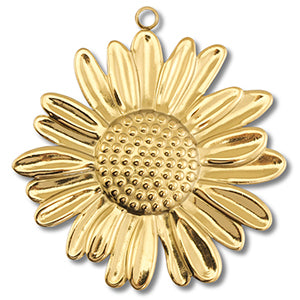 Bedel RVS Stainless steel hangers flower Goud