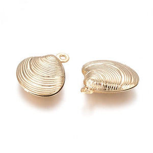 Bedel RVS schelp goud