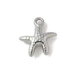 Bedel RVS starfish zilver