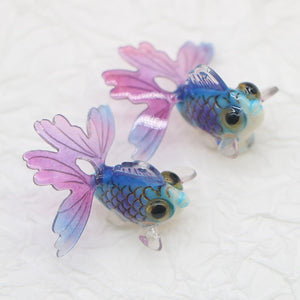 Bedel Resin Goudvis Blauw Paars